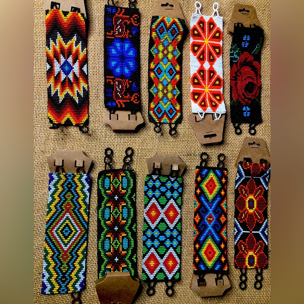 Huichol Art… Beautiful Hand Made Brazaletes